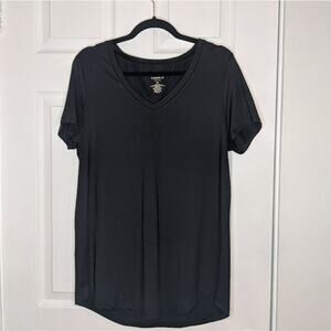 Torrid Black Active Wear Workout V Neck Top Size 00